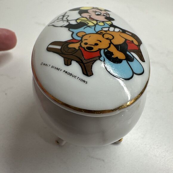 Minnie Mouse Trinket Box Jewelry Box Vintage Gift Collectible - Picture 13 of 16